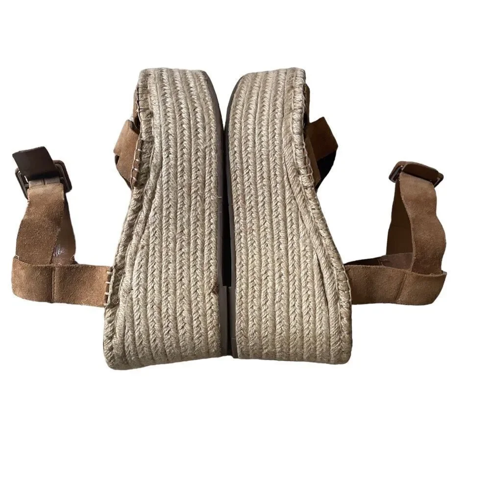 Marc Fisher | Randall Espadrille Wedge Suede Sandals, Size 8